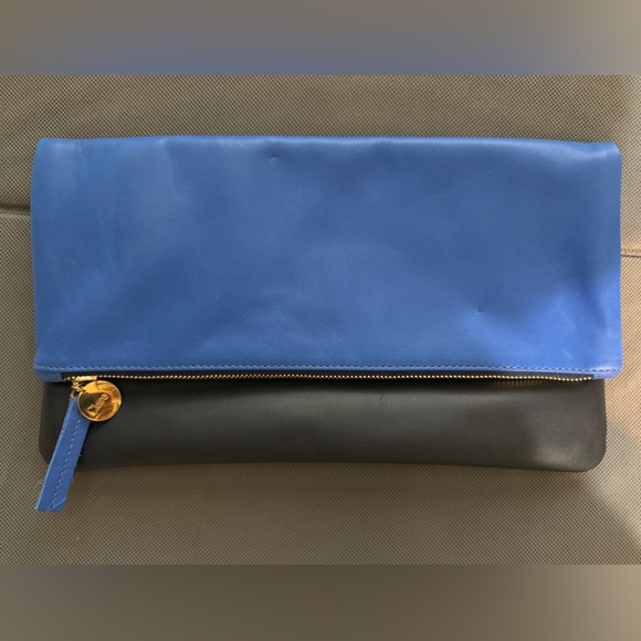 Clare V Handbags - Clare V duo-tone leather fold-over clutch